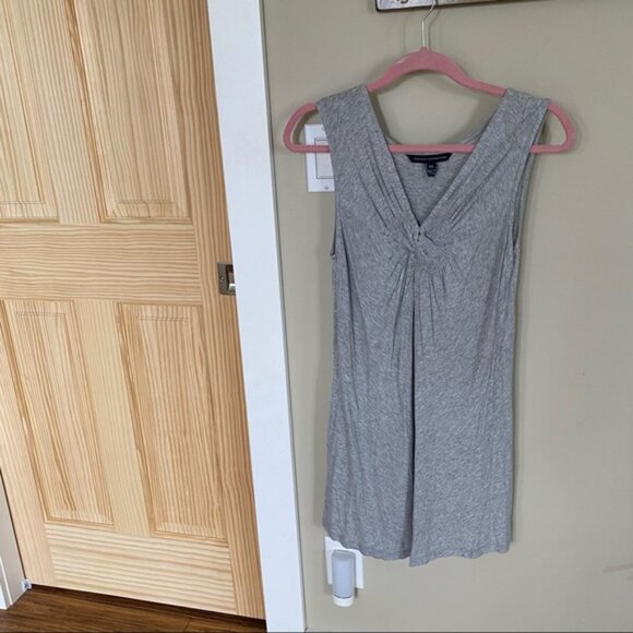 French Connection Twist Front Grey Tank Dress XS - Picture 2 of 14